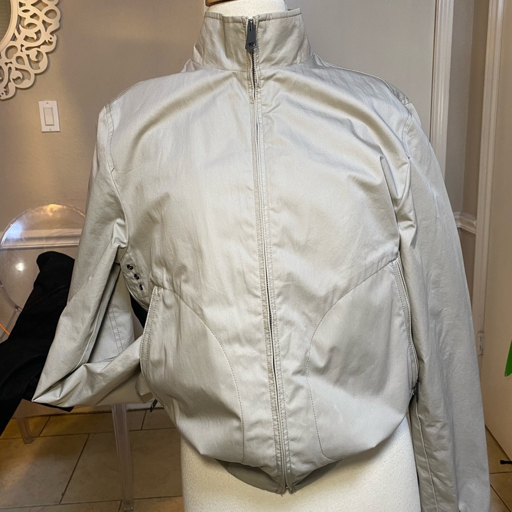 Burberry tan bomber jacket